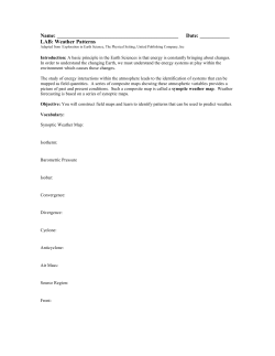 LAB: Weather Patterns