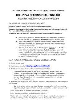 hell pizza reading challenge 101