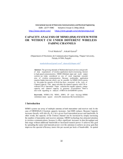 capacity analysis of mimo (8x8) system with or without csi
