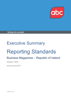 ROI Business Magazines - ABC Reporting Standards Concise