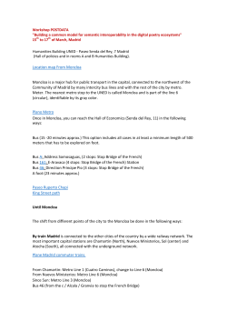 By Metro, Bus or Train (Cercania)