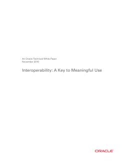 Interoperability: A Key to Meaningful Use