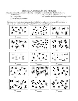 Elements, Compounds, and Mixtures