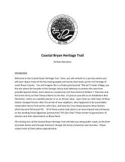 Coastal Bryan Heritage Trail