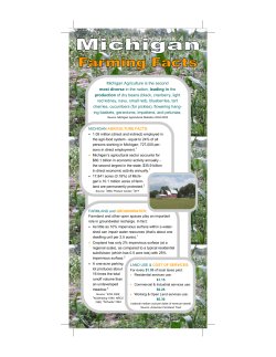 Michigan Agriculture is the second most diverse in the nation