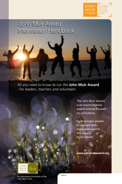 John Muir Award Information Handbook