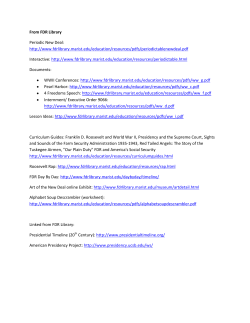 Links From FDR Library