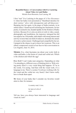 Interview - Eve Luckring