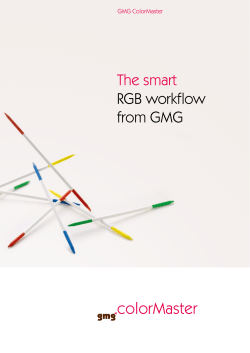 The smart RGB workflow from GMG