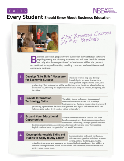 Facts Every Student Should Know About Business Education