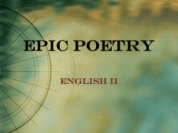 Epic Poetry