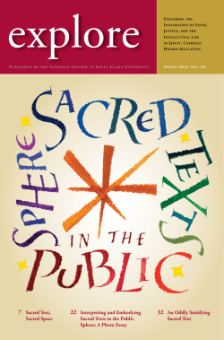 7 Sacred Text, Sacred Space 22 Interpreting and Embodying Sacred