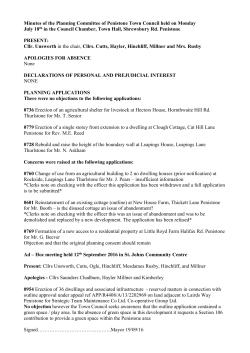Planning Committee - Penistone Town Council