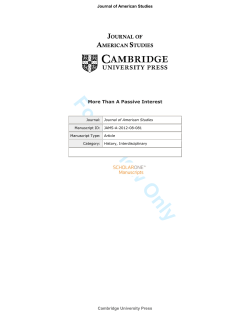 For Review Only - Brunel University Research Archive