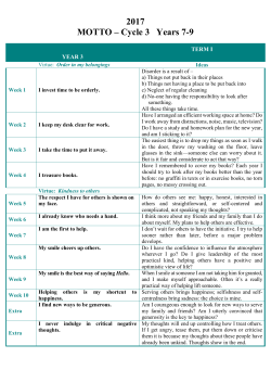 7-9 Secondary Mottoes