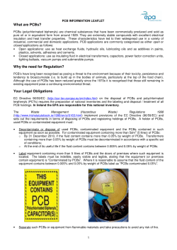 PCB Information Leaflet