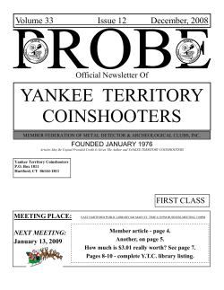 December - Yankee Territory Coinshooters