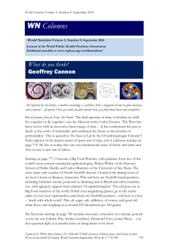 Access What do you think? - World Public Health Nutrition Association