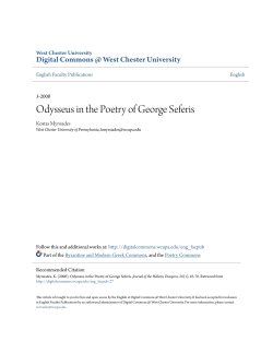Odysseus in the Poetry of George Seferis