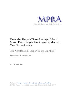 - Munich Personal RePEc Archive