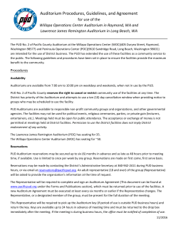 Auditorium Agreement - Pacific County PUD #2