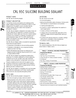 CRL 95C Silicone Building Sealant
