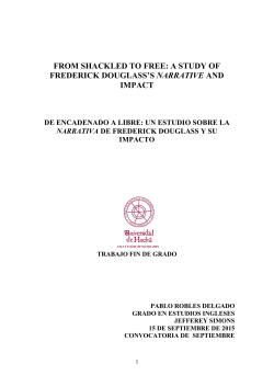from shackled to free: a study of frederick douglass`s narrative