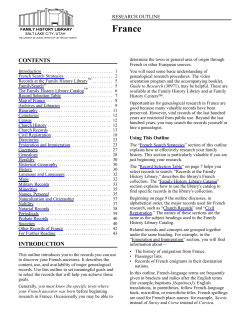 France - Bad request! - Brigham Young University