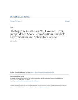 The Supreme Court`s Post-9/11 War-on-Terror