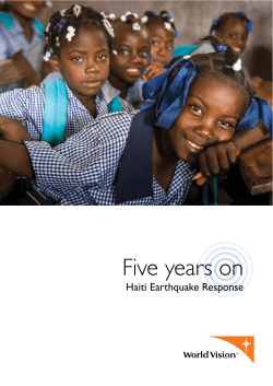 Haiti: Five Years On - World Vision International