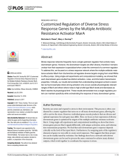 Customized Regulation of Diverse Stress
