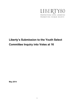 (Votes at 16) (May 2014).