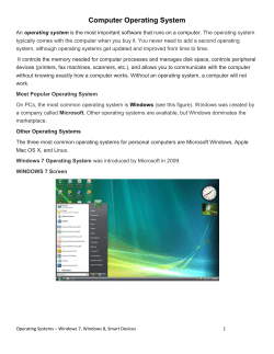 Computer Operating System