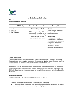 AP Environmental Science