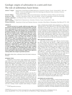 Geologic origins of salinization in a semi