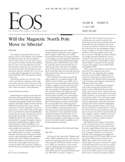 North Magnetic Dip Pole
