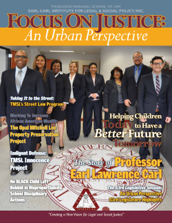 Focus On Justice - Thurgood Marshall School of Law
