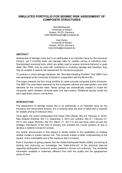 simulated portfolio for seismic risk assessment of composite structures