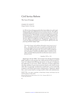 Civil Service Reform