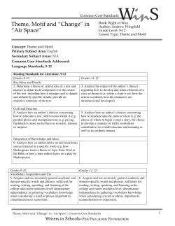 Theme, Motif and - PEN/Faulkner Foundation