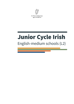 Specification for Junior Cycle Irish