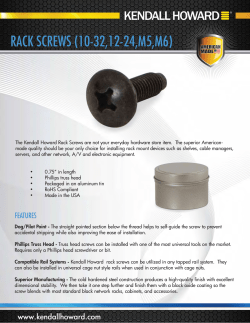 RACK SCREWS (10-32,12-24,M5,M6)