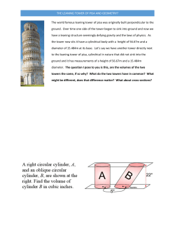 The leaning tower of pisa and geometry?
