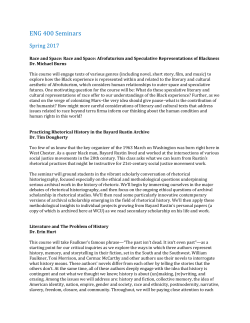 ENG 400 Seminars - West Chester University