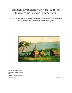 Archaeology Standards and Guidelines