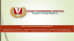 Hydraulic Presses - Vedant Engineering Services