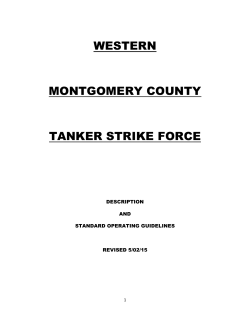 WESTERN MONTGOMERY COUNTY TANKER STRIKE FORCE