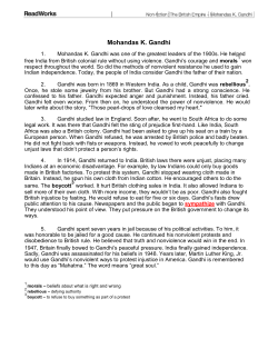 Mohandas K. Gandhi