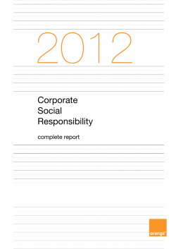 pdf Orange 2012 CSR report - accessible