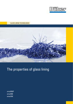 The properties of glass lining